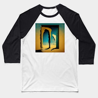 [AI Art] “EXIT”, inspired by the works of a surrealist master Baseball T-Shirt